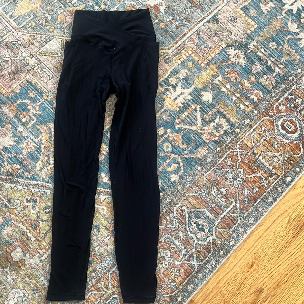 Black Aerie Crossover Leggings